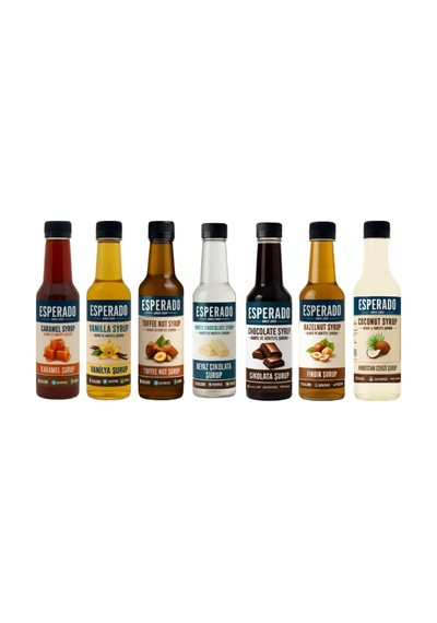 Şekersiz Sugar Free 7 Li Ekonomik Kahve Şurubu Seti 250 Ml X 7 Adet Diğer