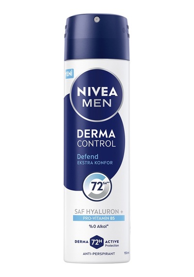5 Adet Nıvea Men Erkek Sprey Deodorant Derma Control Defend Tahriş Karşıtı 150 Ml