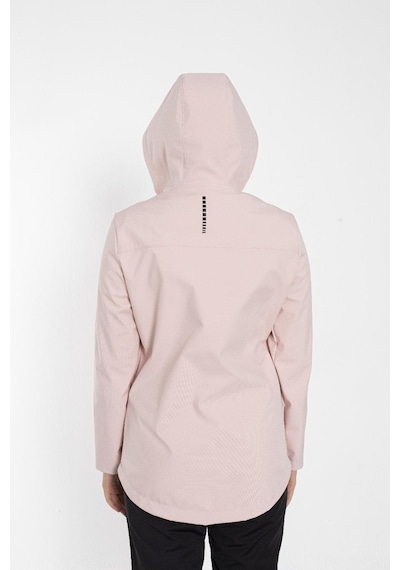 Crozwise Bayan Kapşonlu Softshell Mont Pembe