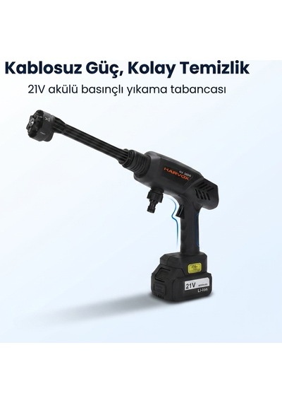 Kablosuz Basınçlı Yıkama Tabancası Taşınabilir Oto Yıkama