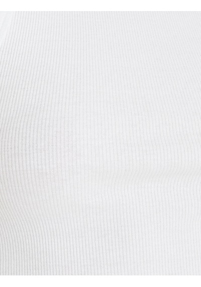 Koton Basic Crop Atlet Halter Yaka Pamuklu Beyaz 2sak10413ek