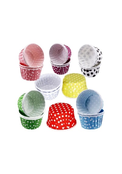 12 Li Muffin Kek Kalıbı & Cupcake Muffin Bardağı Küçük Boy Belirtilmemiş Çok Renkli Diğer