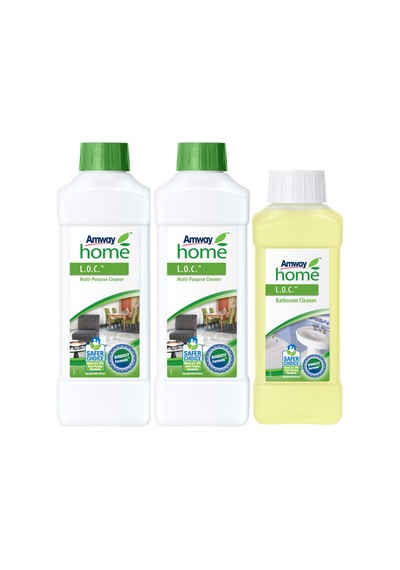 Amway LOC Çok Amaçlı Temizleyici 2 x 1 L + Banyo Temizleyici 500 ML