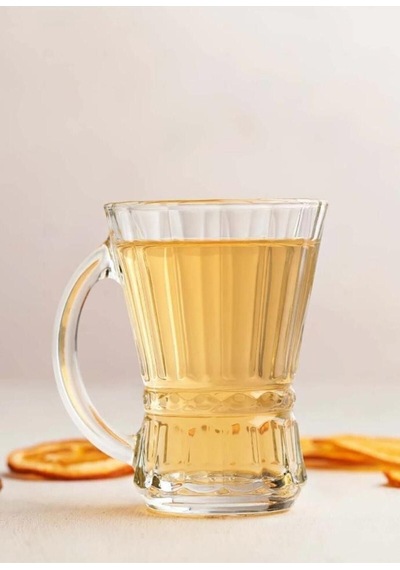 Lav Venüs Kulplu Çay Bardak - 12 Li Kulplu Çay Bardağı Cam Fincan
