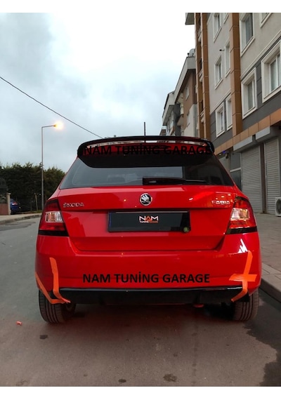 Yeni Skoda Fabia Spoyler Spoiler Boyalı 2018-2021 Arası