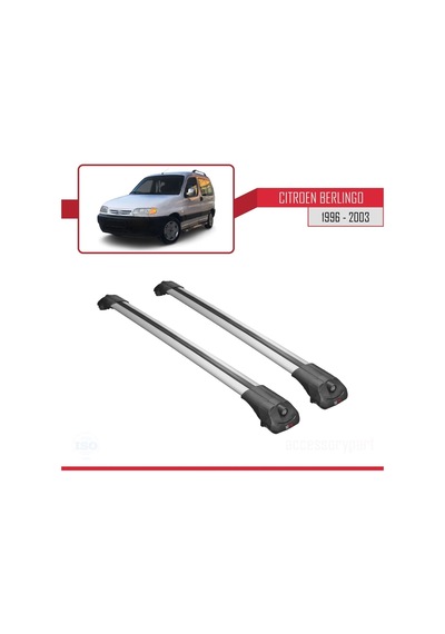 Citroen Berlingo 1996-2003 Arası İle Uyumlu Ace-1 Ara Atkı Tavan Barı Gri