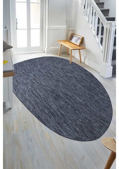 Konfor Halı Tema 9034 Lacivert Sisal Hasır İç Dış Mekan Kilim Dekoratif Bahçe Balkon Salon Halısı Lacivert