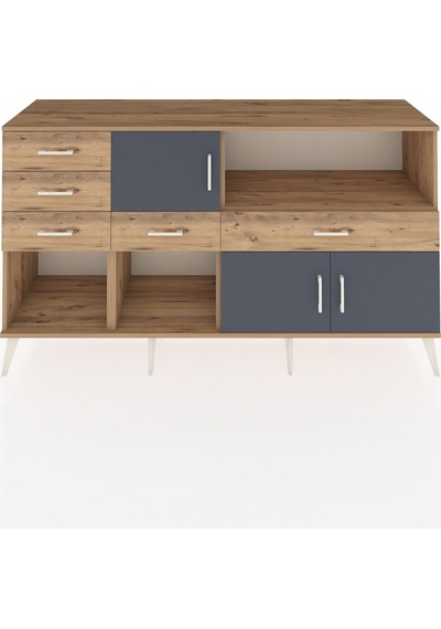 Kronos Konsol 2 Raflı 5 Çekmeceli 3 Kapaklı 176x59x99 Çam-antrasi Çam-antrasit/çam Kronos Konsol 2 Raflı 5 Çekmeceli 3 Kapaklı 176x59x99 Çam-antrasi Çam-antrasit/çam