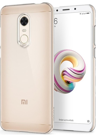 Spigen Redmi 5 Plus İle Uyumlu Kılıf Thin Fit Crystal Crystal Clear