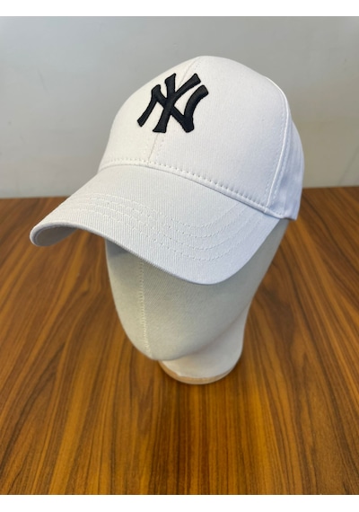 Hamze Ny Yankees New York Nakışlı Unisex Beyzbol Cap Şapka Beyaz