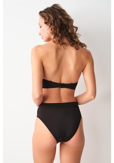 Pierre Cardin 239207 Ella Yüksek Bel V Kesim Bikini Tek Alt Siyah