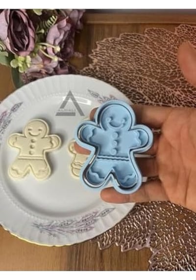 Gingerbread Kurabiye Adam & Kurabiye Kadın Kurabiye Kalıp Seti 2'li Diğer
