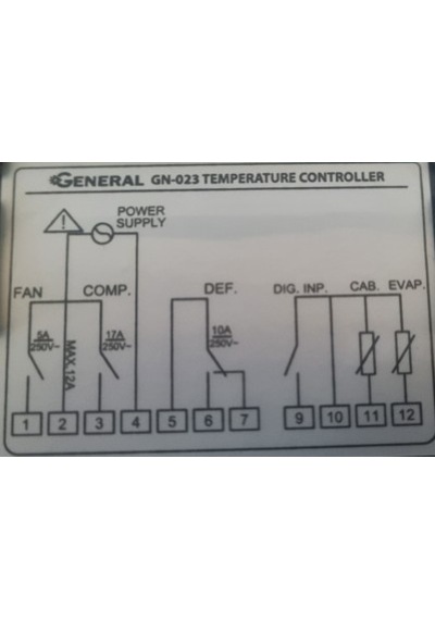 Dijital Termostat Gn-023 Çift Prop 220v General