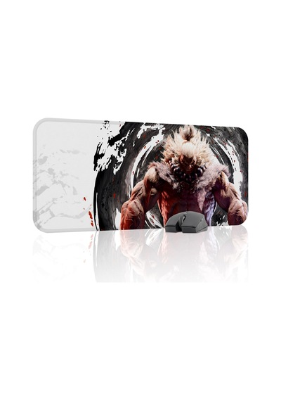 Street Fighter Kaymaz Dikişli Kauçuk Oyuncu Mousepad V4 - 70x30 Xl Gaming Mouse Pad Fare Altlığı