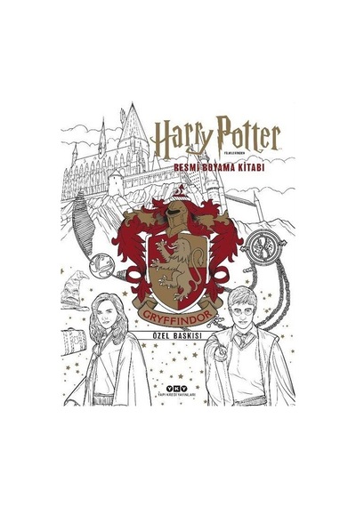 Harry Potter Filmlerinden Resmi Boyama Kitabı - Gryffindor Özel Baskısı- Yapı Kredi Yayınları