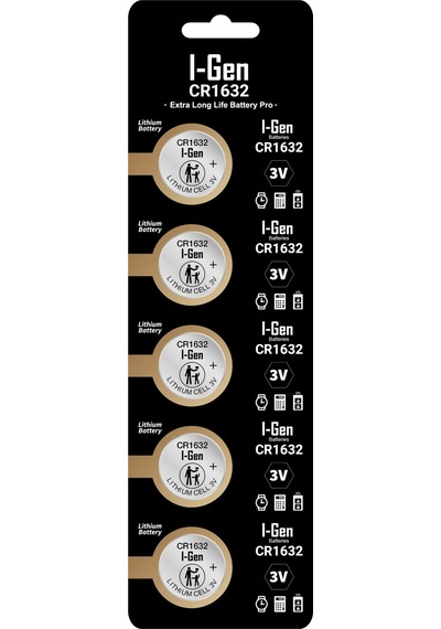 I-gen Cr1632 Lityum Düğme Pil 3v 1632 5'li Paket