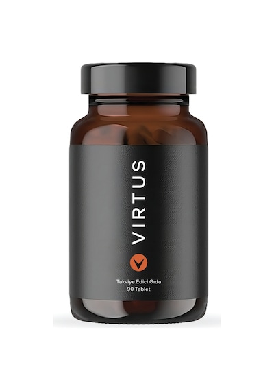 Virtus Tribulus Terrestris, Ginseng, Çemen, Boron, Çinko, Magnezyum, B12 Vitamini ve D Vitamini Takviye Edici Gıda 90 Tablet
