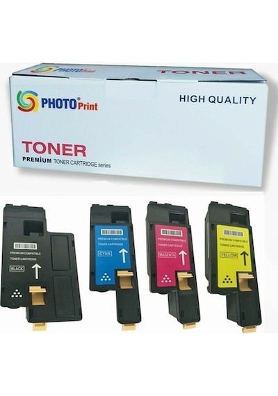 Photo Print Xerox Workcentre 6027 4 Renk Ithal Uyumlu Toner Seti
