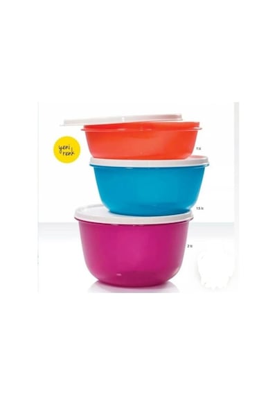 Tupperware Mucize Şekerler 3'Lü Çok Renkli