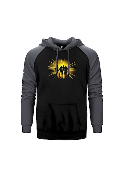 Metallica Lux Æterna Grup Gri Renk Reglan Kol Kapşonlu Sweatshirt Gri