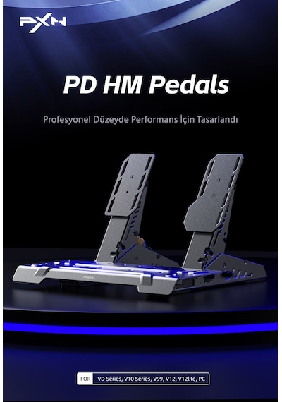 Pxn Pd Hm Hall Manyetik Sensörlü Gaz Ve Fren Pedalı - Tam Metal Profesyonel Yarış Pedalı
