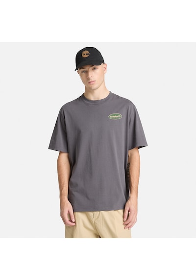 Timberland Gas Station Back Graphic Erkek Siyah T-shirt Tb0a5mq4w081 2800282