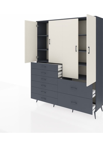 Hyperion Gardrop 7 Raflı 8 Çekmeceli 4 Kapaklı 176x44x221 Antrasit-aytaşı/antrasit Aytaşı/antrasit Hyperion Gardrop 7 Raflı 8 Çekmeceli 4 Kapaklı 176x44x221 Antrasit-aytaşı/antrasit Aytaşı/antrasit