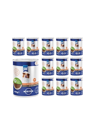 Ayrex Pawpaw Yetişkin Köpek Somonlu Ve Jöleli Konserve Mama 400 Gr X 12 Adet