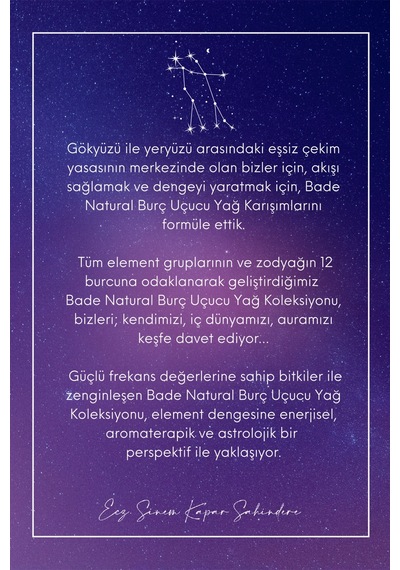 Bade Natural İkizler Burcu Aromaterapi Karışımı 10 ML