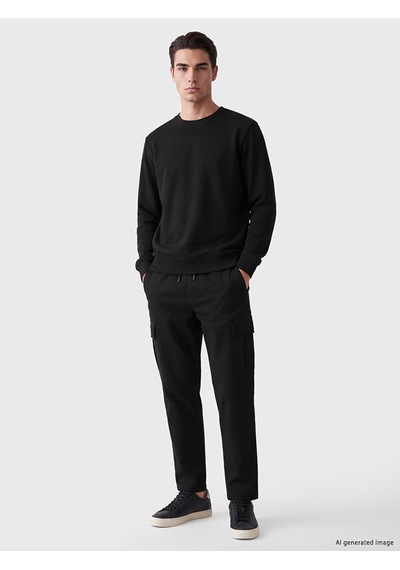 Lcw Eco Siyah Relax Fit Erkek Kargo Pantolon