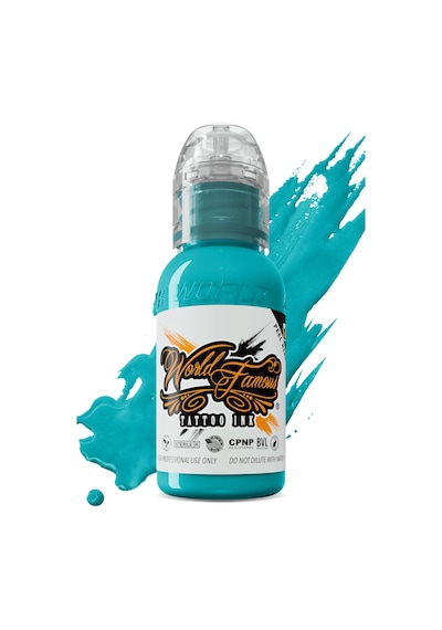 World Famous Miami Blue Dövme Boyası 30ml Canlı Mavi Profesyonel Tattoo Ink