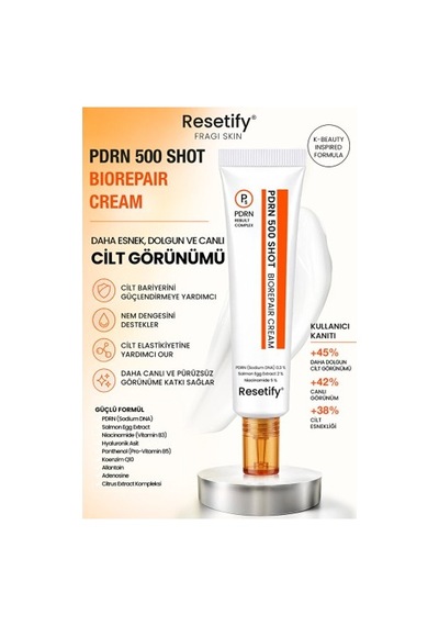 Resetify Pdrn 500 Shot Biorepair Biyoteknoloji Onarıcı Krem 40 M RESETIFY.002