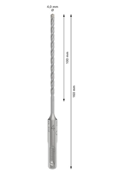 Bosch Professional Accessories Sds-plus-5x Kırıcı Delici Ucu, 4 160 Mm, 1 Adet