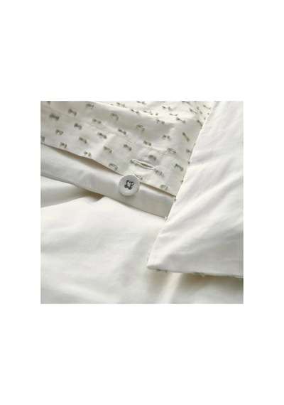 Ikea Bandknıppe Tek Kişilik Nevresim Takımı 150 X 200 Cm Beyaz - Yeşil