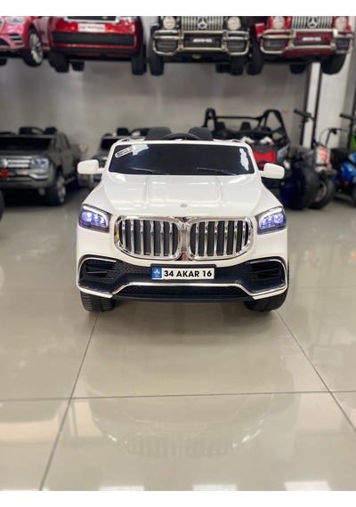 Bmw Akülü Araba 0-6 Yaş Beyaz