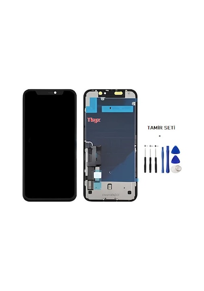 Tkgz Apple Uyumlu iPhone 11 Lcd Ekran Dokunmatik -a- Kalite Jk Marka + Tamir Seti