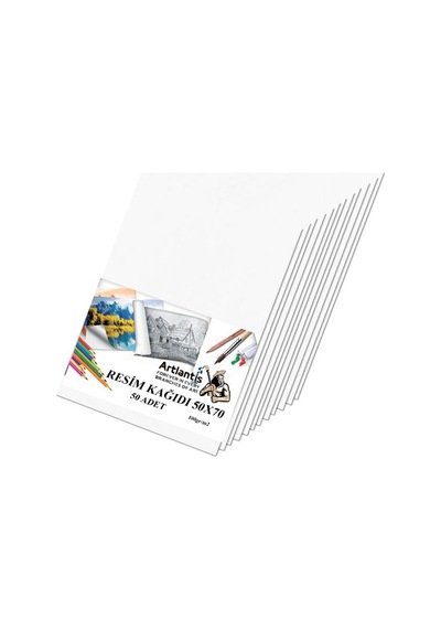 Resim Kağıdı 50x70 50 Li 100 gr 1 Paket 50*70 Resim Kartonu
