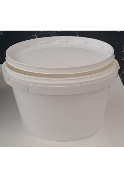 3 Litre Plastik Kova - Beyaz - 3 Lt Saplı - Sızdırmaz Kilitli Çok Amaçlı Kapaklı Kova - Boya Kovası , Zeytin Kovası , Saksı Vb Alanlarda Kullanılabili Çok Renkli