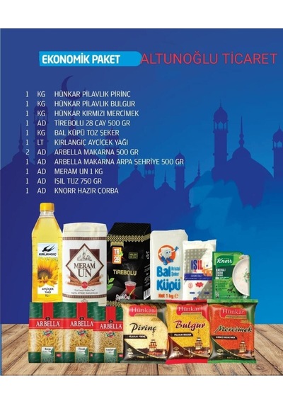 Kumanya Yardım Erzak Gıda Kolisi Ekonomik Paket