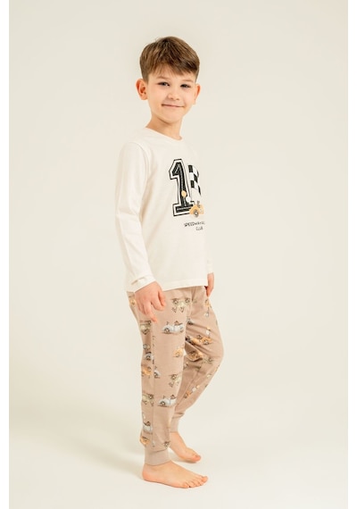 Rolypoly Erkek Çocuk Speedway Racing Club Beyazuzun Kol Pijama Takım Rp3875-c-v1 Rp3875-c-v1 BEYAZ