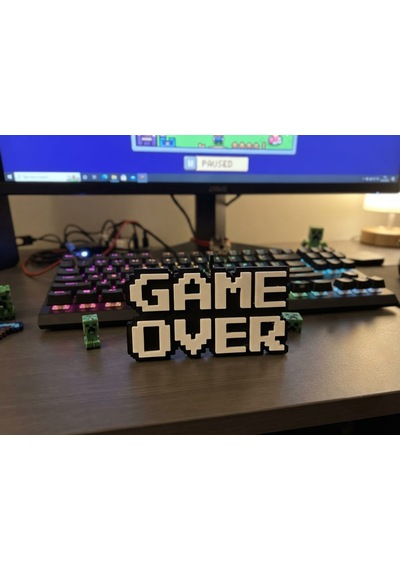 Retro Game Over Dekor Ürünü Diğer