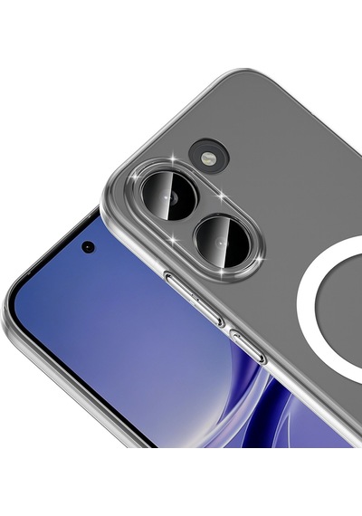 Xiaomi Poco X8 Pro Kamera Korumalı M-safe Şarj Özellikli Şeffaf Zore London Sert Pc Kapak