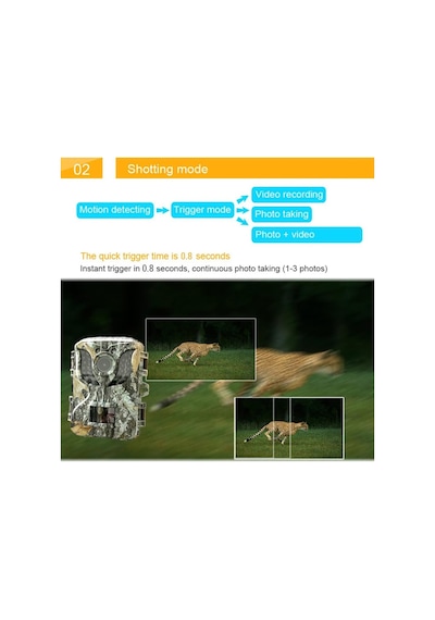 Dl-05 Fotokapan Kamera 16mp Full Hd 1080p Lcd Ekranlı Açık Takip Kamerası Ip66 Su Geçirmez Yaban Hayatı Kamera Kızılötesi Gece Görüş Kamera Trail Camera Diğer