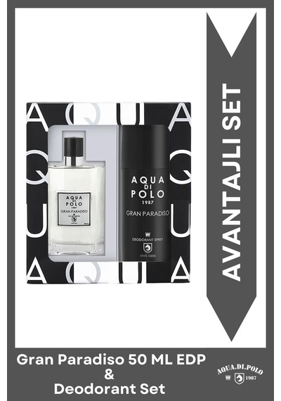 Aqua Di Polo 1987 APPXGR03EPD Gran Paradiso Erkek Parfüm ve Deodorant Seti