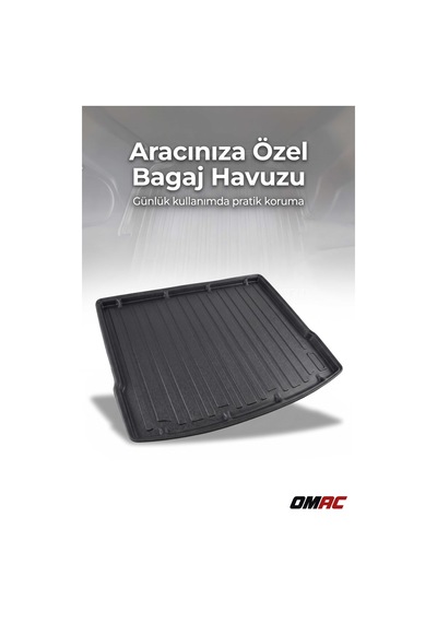 Togg T10f 2025+ Uyumlu Araca Özel Kauçuk Tpe Bagaj Havuzu Siyah