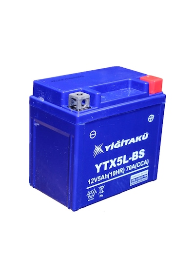 12 V 5 Ah Amper Yiğit Akü Ytx5l Motosiklet Aküsü