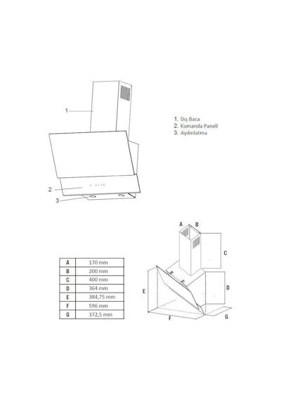 Simfer Turbo Siyah Ankastre Set (7327 Fırın + 3500 Ocak + 8678 Davlumbaz)
