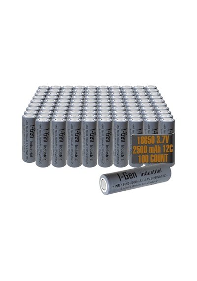 I-gen Industrial E003 Inr 18650 3.7v 2500 Mah 12c 9.25wh Li-ıon Şarjlı Pil Düz Başlı Lityum Pil 100'lü Paket