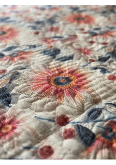 Fugo 5d Baskılı Çift Kişilik Yatak Örtüsü Seti Çiçekli Desen 185x205 Cm + 2 Adet 55x75 Cm Yastık Kılıfı Çok Renkli