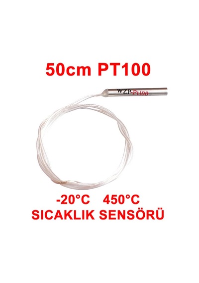 Alkatronik-Pt100 Platinyum Sensör 50Cm Thermocouple -20C 450C Su Geçirmez